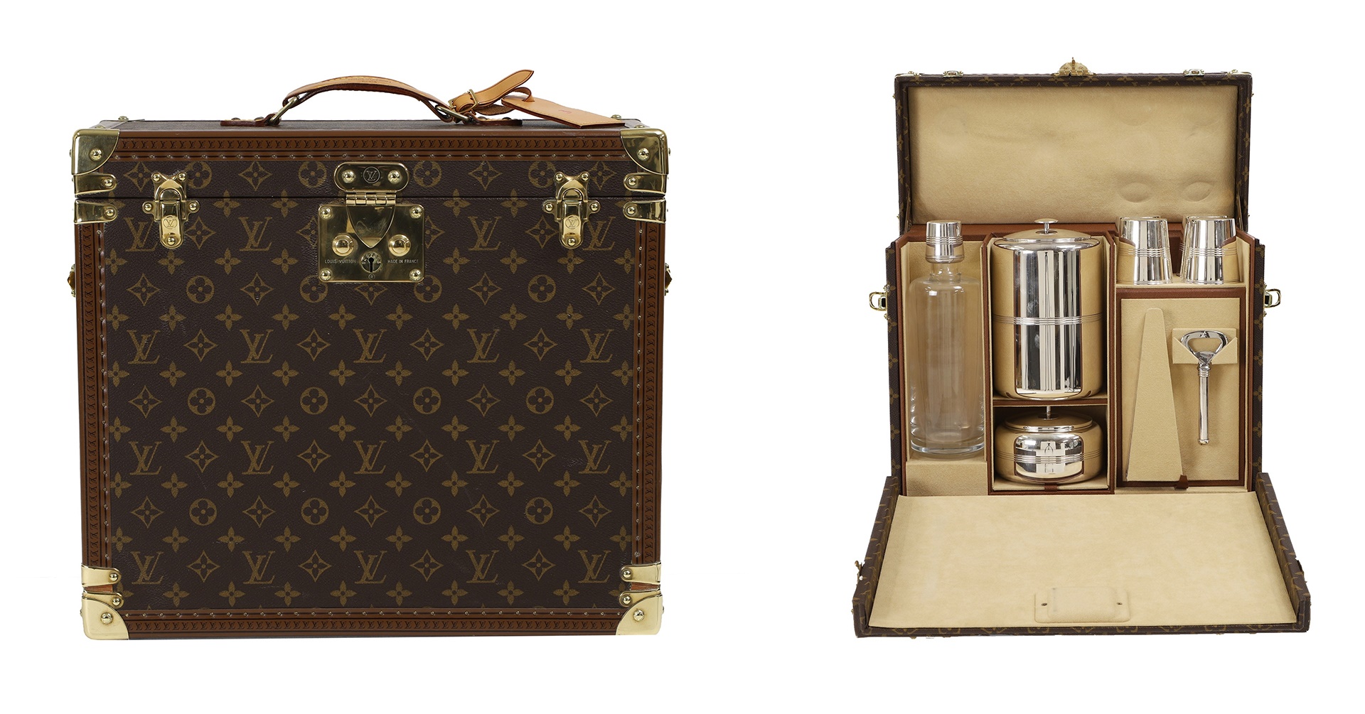 A Louis Vuitton monogrammed canvas special order portable bar (£18,000-22,000)
